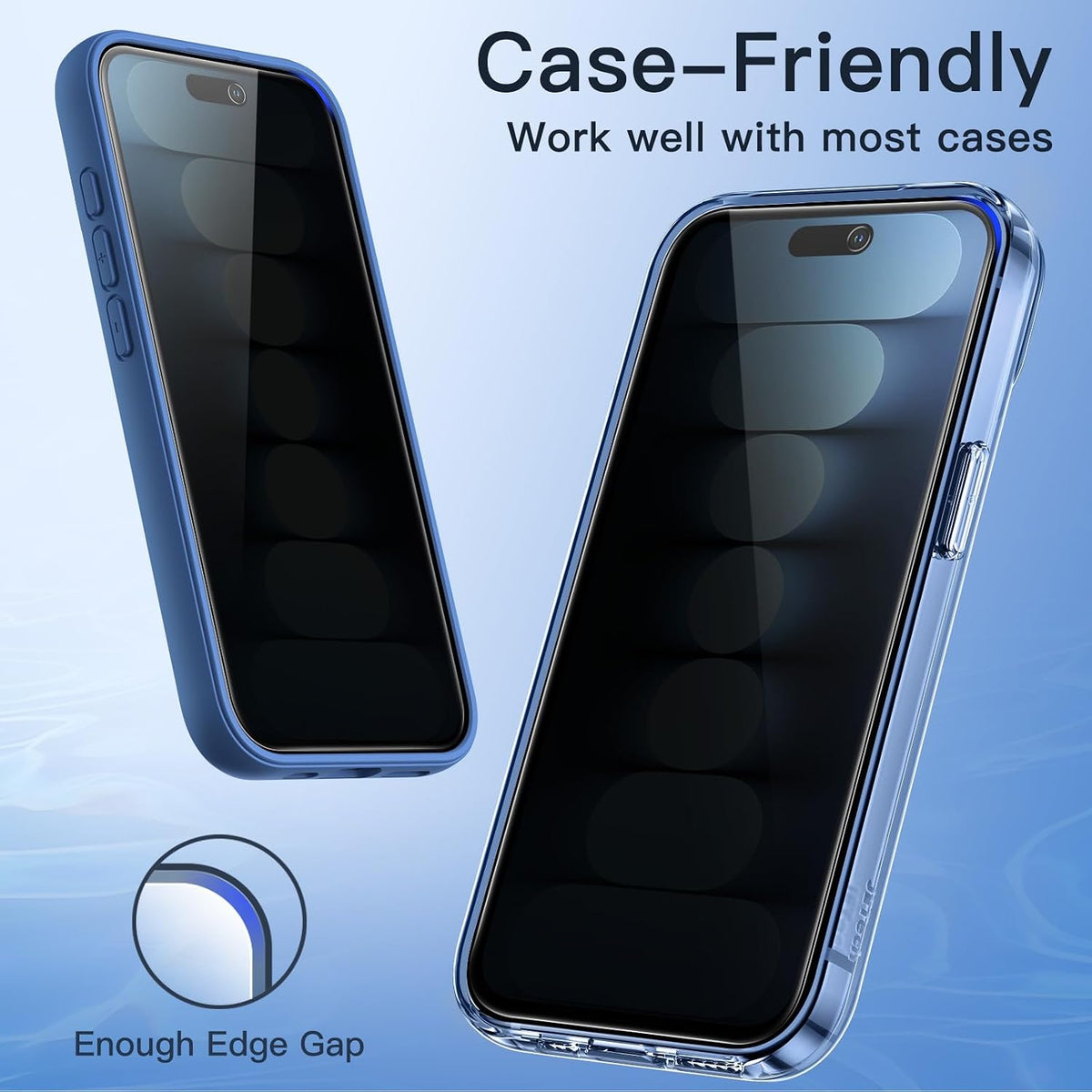 JETech Privacy Screen Protector for iPhone 16 Pro Max, 2-Pack