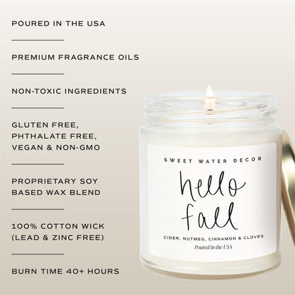 Sweet Water Decor Cinnamon Roll Candle, 9oz Clear Jar, Fall Scent