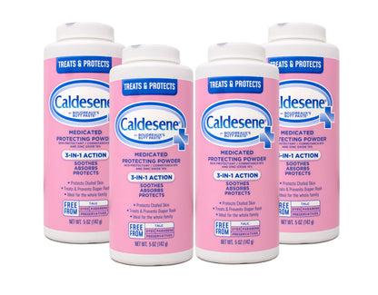Caldesene Medicated Protecting Powder with Zinc Oxide & Cornstarch-Talc Free, 5 Ounce (5 Pack)