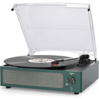 Seasonlife® Record Player for Vinyl Turntable with Speakers,Pale Purple
