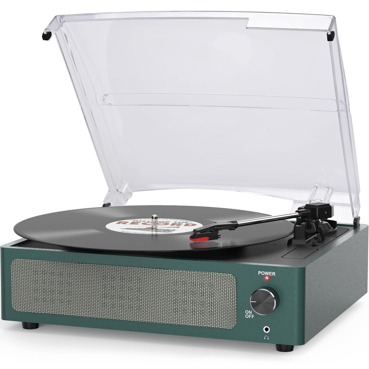 Seasonlife® Record Player for Vinyl Turntable with Speakers,Pale Purple