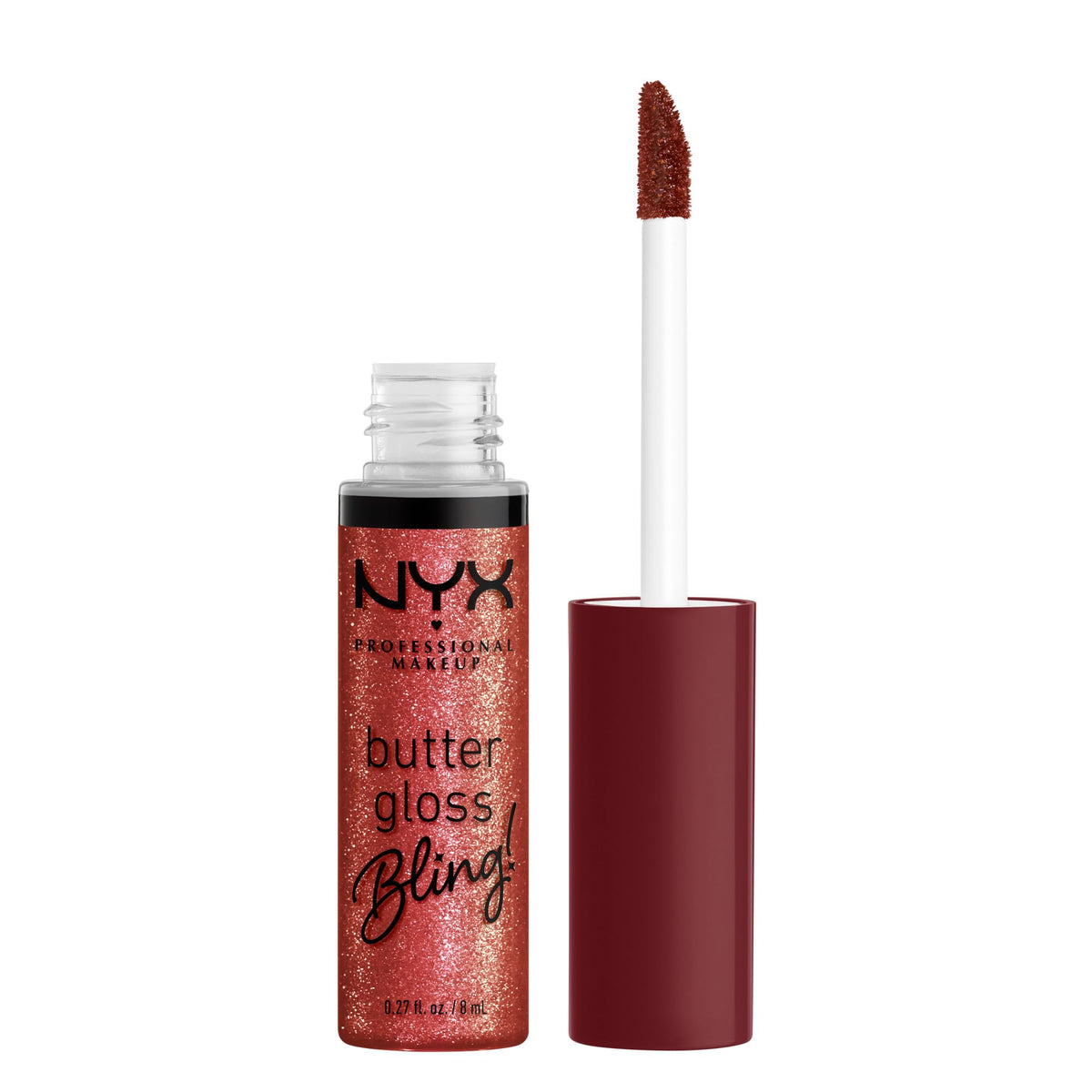 NYX PROFESSIONAL MAKEUP Butter Gloss, Non-Sticky Lip Gloss - Sugar Glass ,Clear