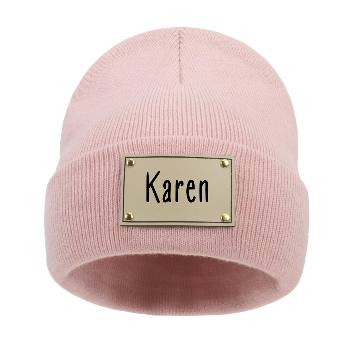 EDSG Personalized Baby Beanie Hat, Custom Winter Knit Name Hat for Newborn Infant Adult