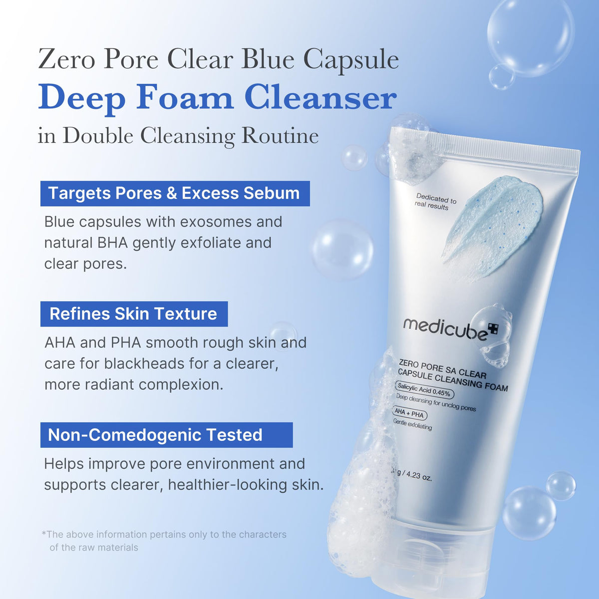 medicube Facial Cleanser PDRN Pink Glutathione Capsule Foam Cleanser