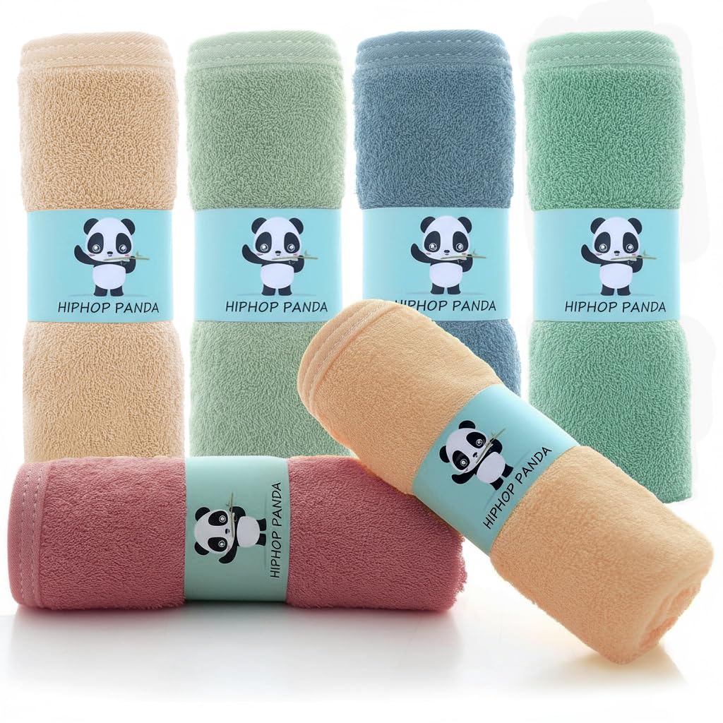 HIPHOP PANDA Soft Baby Washcloths, 2-Layer, 30 Pack Newborn Gift Set