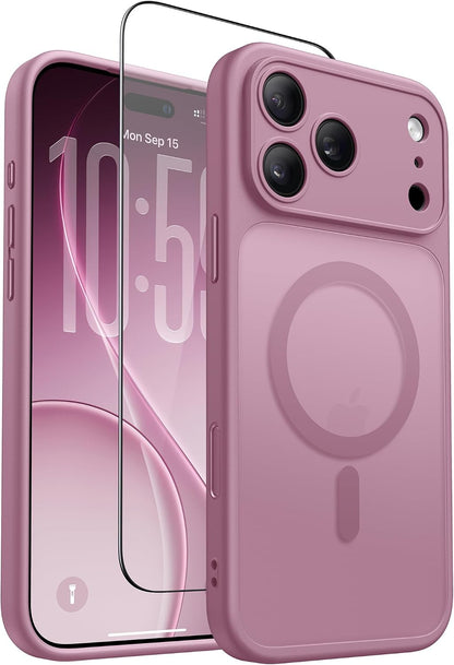 Magnetic Shockproof for iPhone 18 Pro & iPhone 17 Pro Case, Sunset Orange