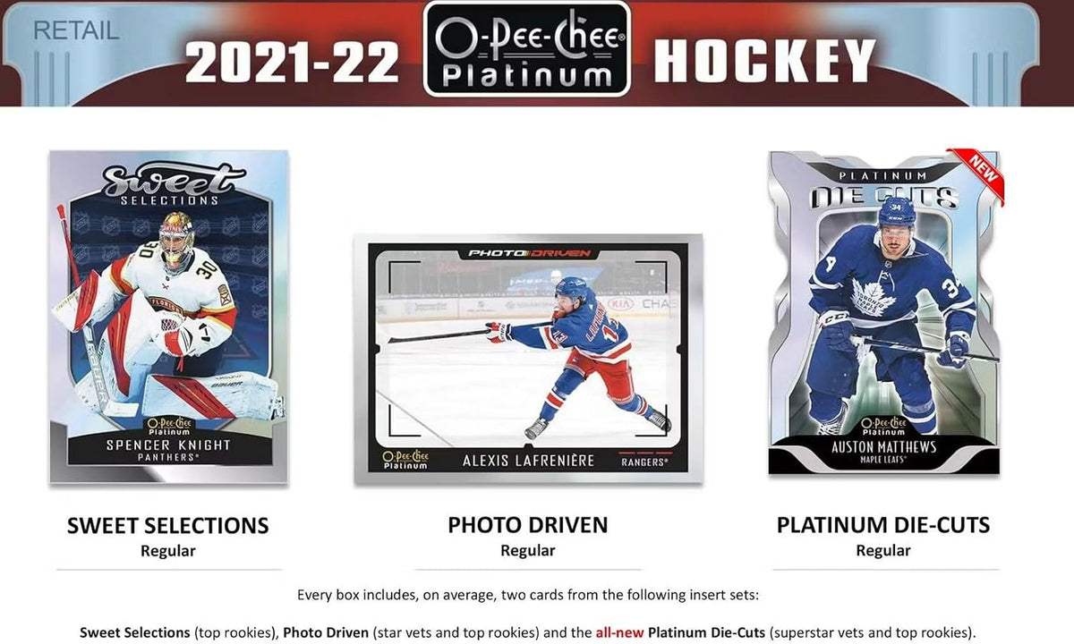 2021 2022 Upper Deck O Pee Chee PLATINUM Hockey Series Factory Sealed Unopened Blaster Box Brand New Released in June of 2023