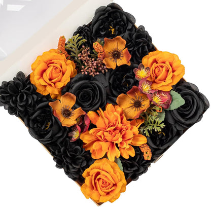 Fall Artificial Flowers DIY Bouquet Combo Faux Rose for Home Decor