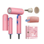 Dreame Pocket Cake Dual Voltage Hair Dryer with Diffuser, Travel Blow Dryer