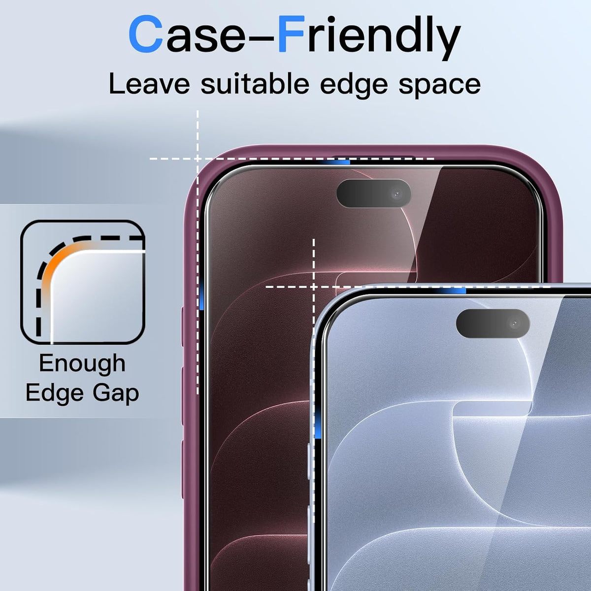 JETech Privacy Screen Protector for iPhone 16 Pro Max, 2-Pack