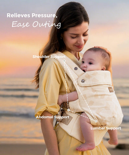 Momcozy PureHug Baby Carrier - Ergonomic, Cozy and Lightweight for 7-45 lbs