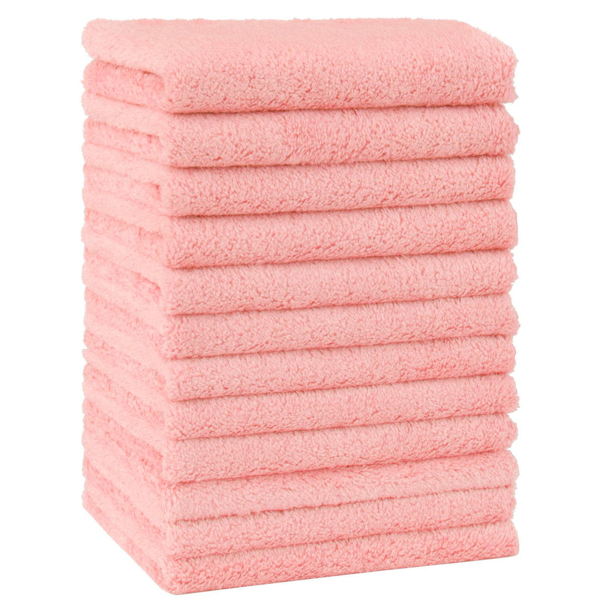 HOMEXCEL Baby Washcloths 24 Pack Microfiber Coral Fleece Soft Wash Cloths