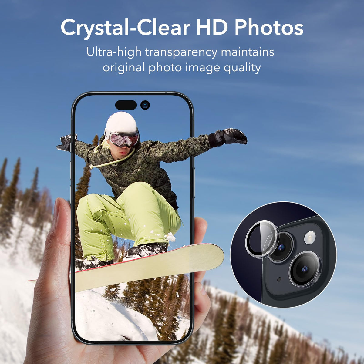 ESR for iPhone 17 Pro Max/17 Pro Camera Lens Protector, 1 Pack, Black