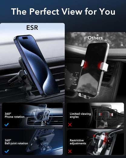 ESR for MagSafe Car Mount Charger for iPhone Duo/18 Pro/17-12, Samsung S26