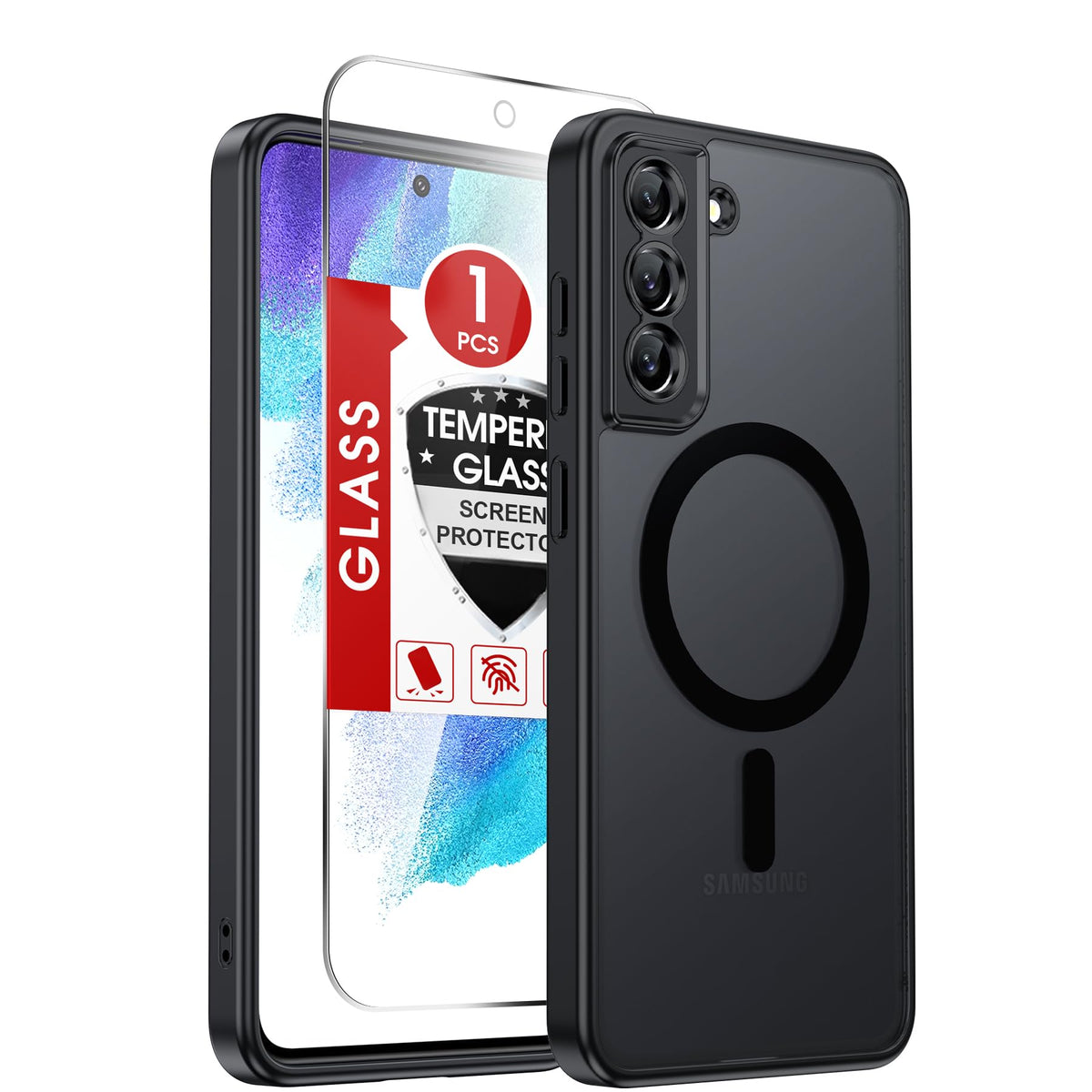 LeYi for Pixel-8A Phone Case: MagSafe Fit & Screen Protector Crystal Clear