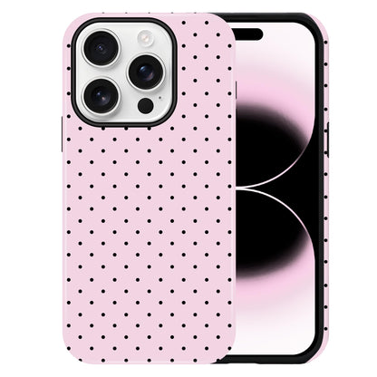 Polka Dot Pattern Phone Case for iPhone 17 6.3", White