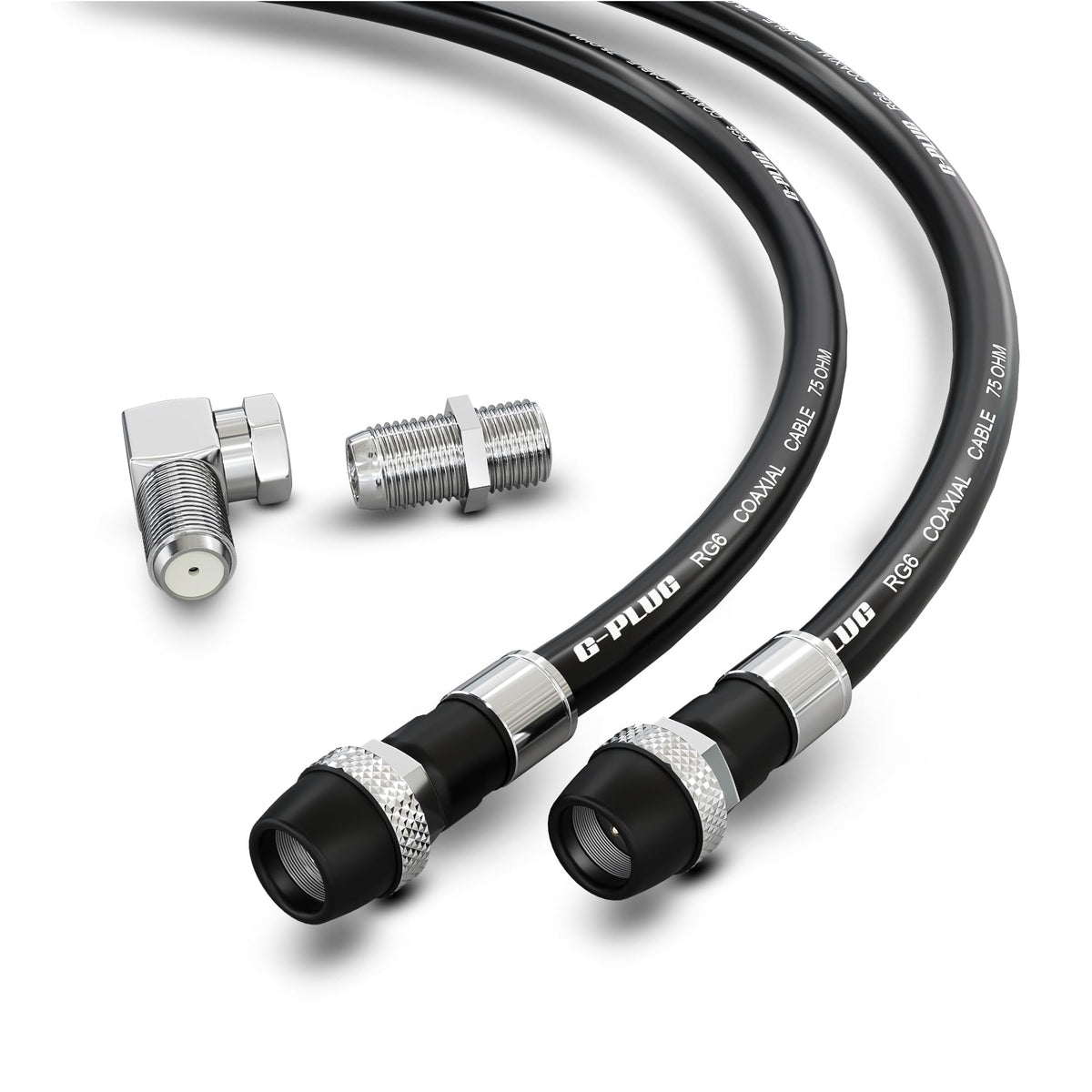 G-PLUG 200FT RG6 Coaxial Cable Extender - Coax Cable Cord, Triple Shielded