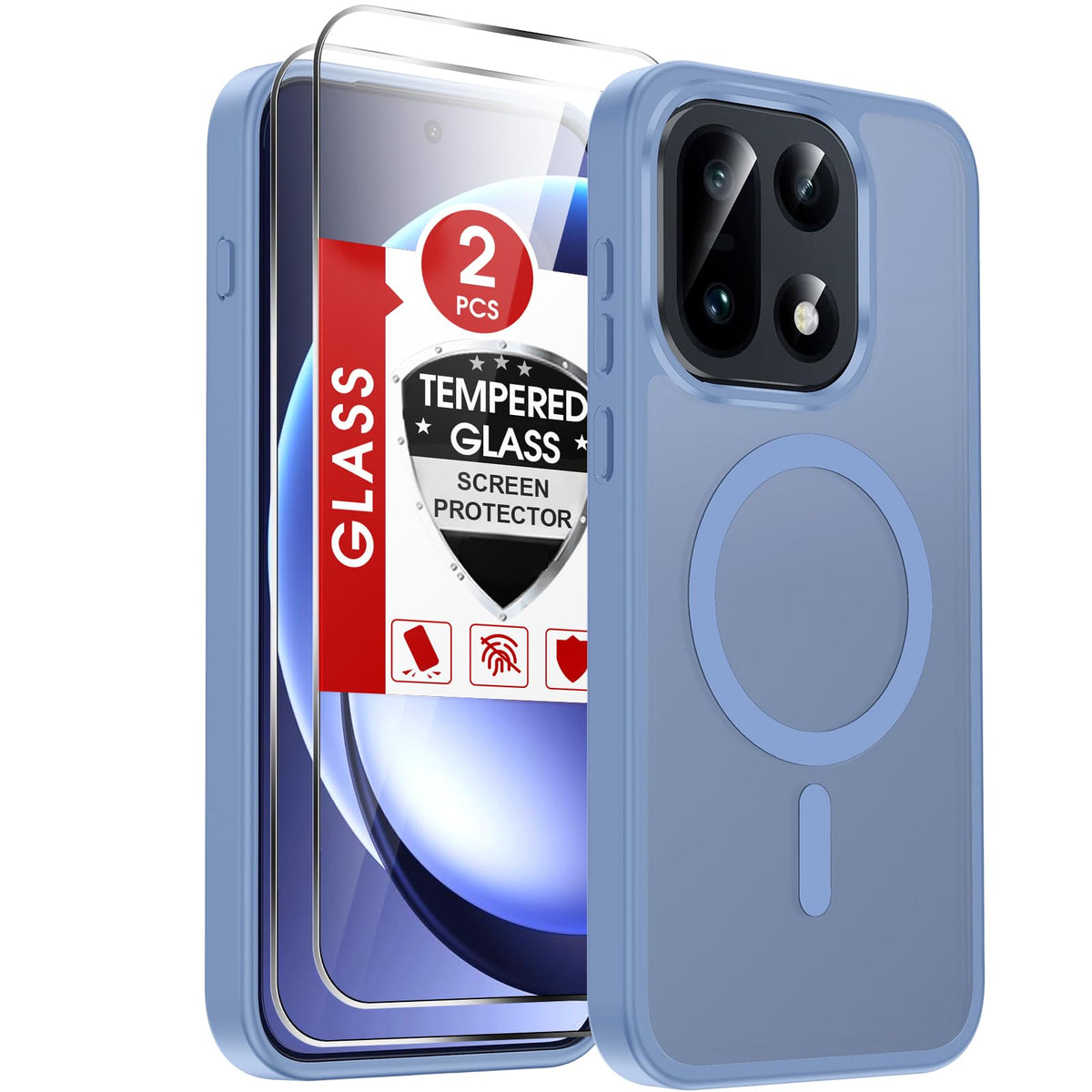 LeYi for Pixel-8A Phone Case: MagSafe Fit & Screen Protector Crystal Clear