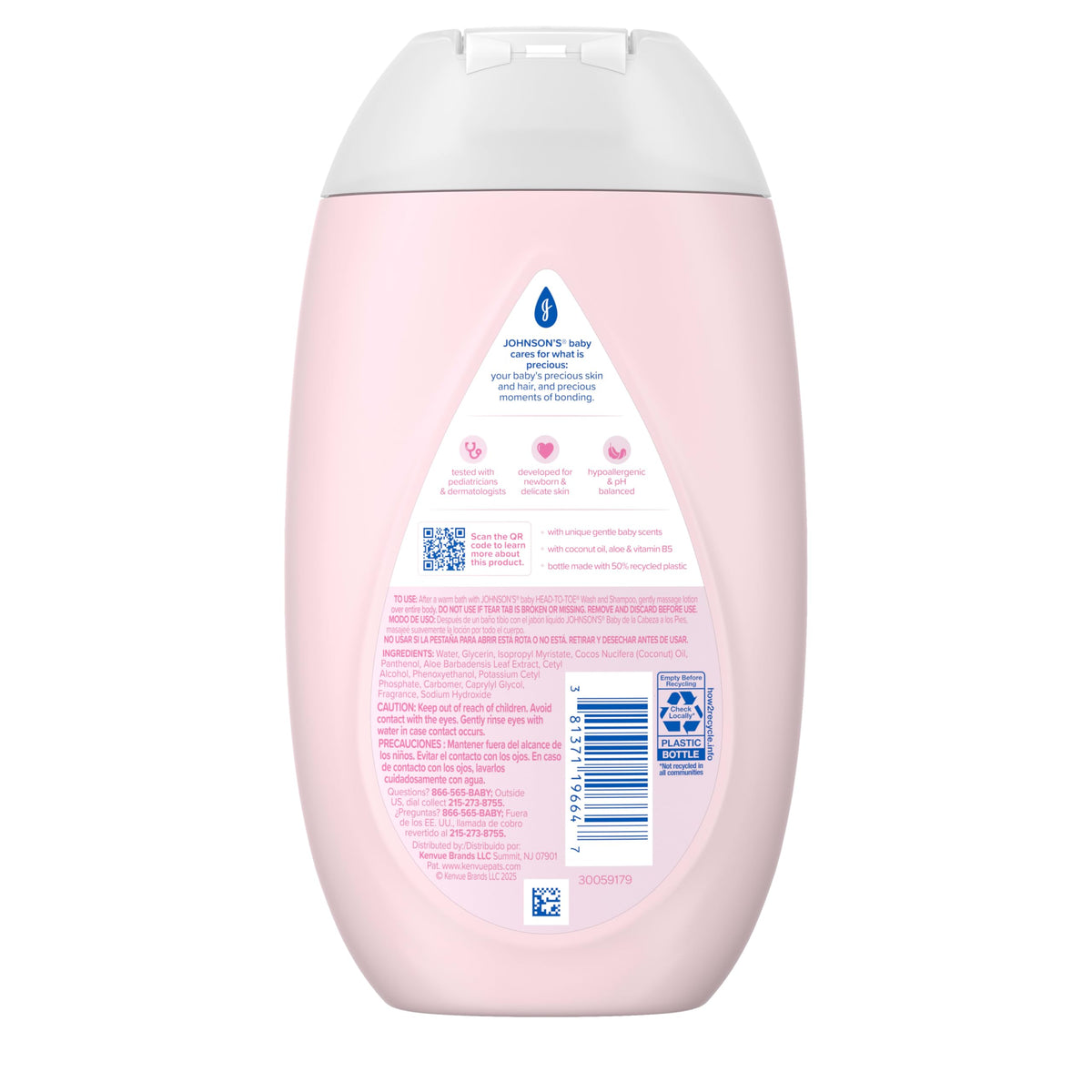Johnson's Baby Lotion with Coconut Oil, 27.1 fl. oz
