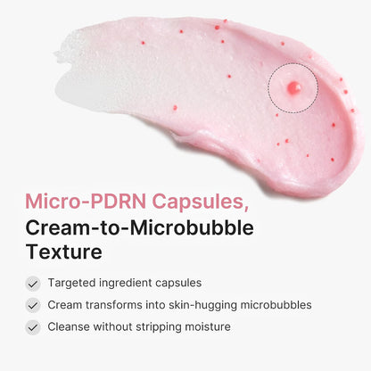 medicube Facial Cleanser PDRN Pink Glutathione Capsule Foam Cleanser