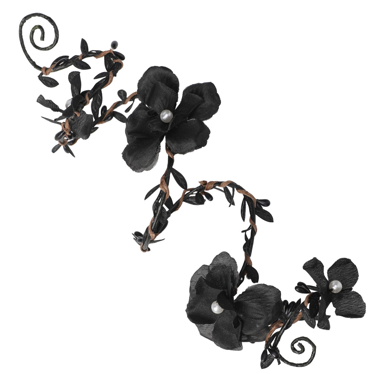 FRESHME Renaissance Fairy Floral Arm Wrap - 1 PC Elf Bracelet Forest Mother Nature Costume Renfaire Cosplay Fairy Accessories