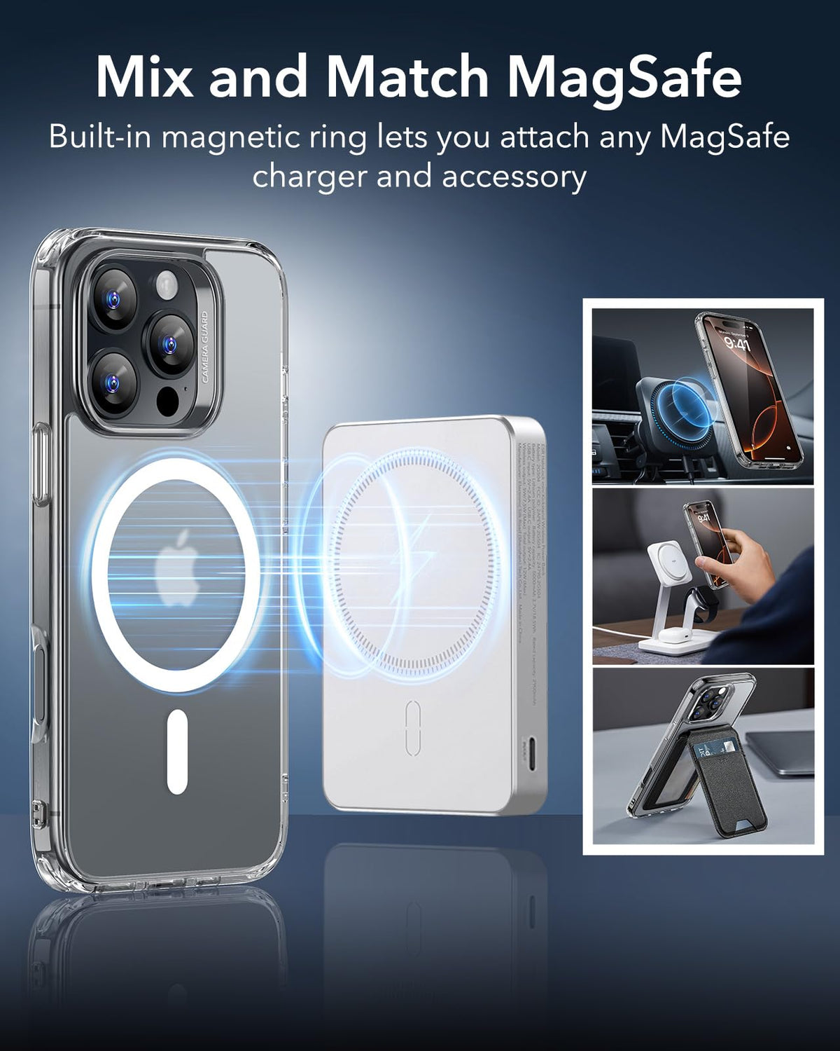 ESR Classic Hybrid for iPhone 16 Pro Max Case, Clear