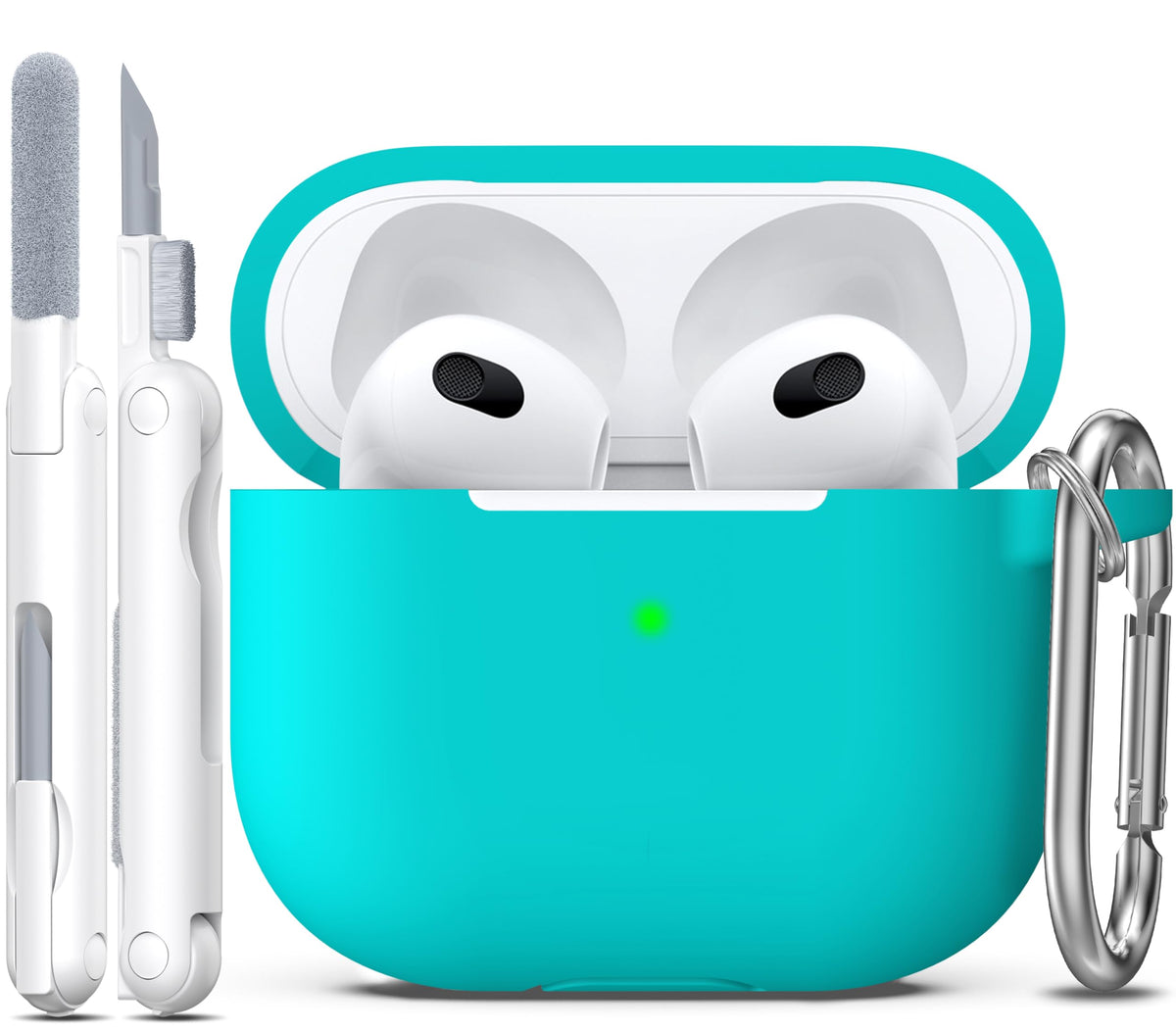 R-fun for AirPods 2nd/1st Case Silicone Cover, Banana Violet