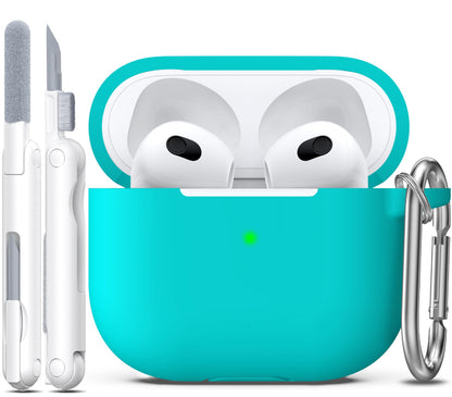 R-fun for AirPods 2nd/1st Case Silicone Cover, Banana Violet