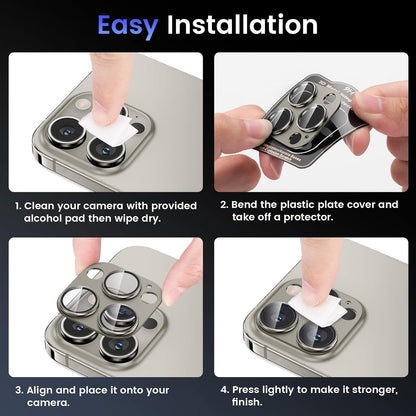 Tensea for iPhone 15 Pro Max/iPhone 15 Pro Camera Lens Protector