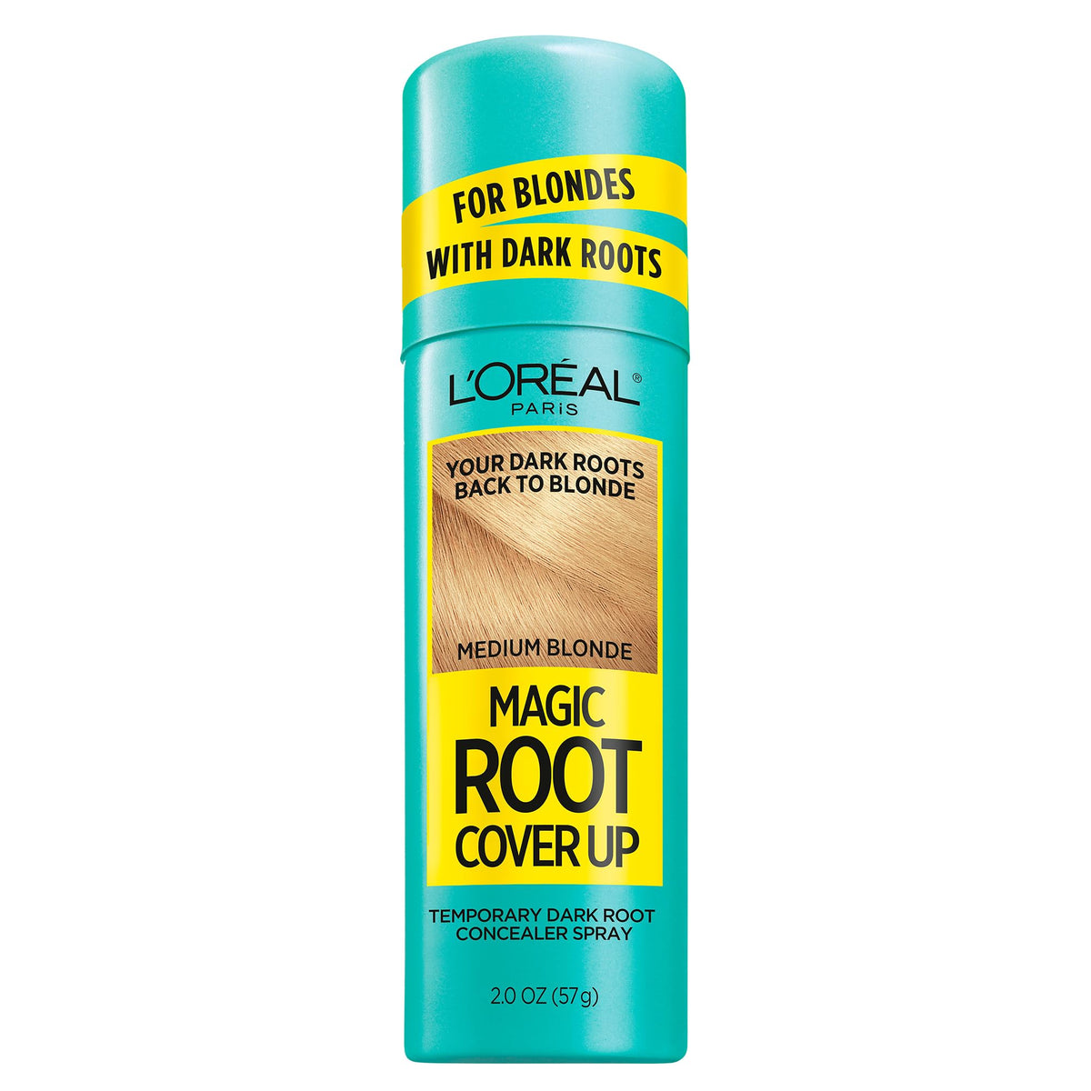 L'Oreal Paris Magic Root Gray Hair Cover Up, Medium Brown, 2 oz, 2 Count