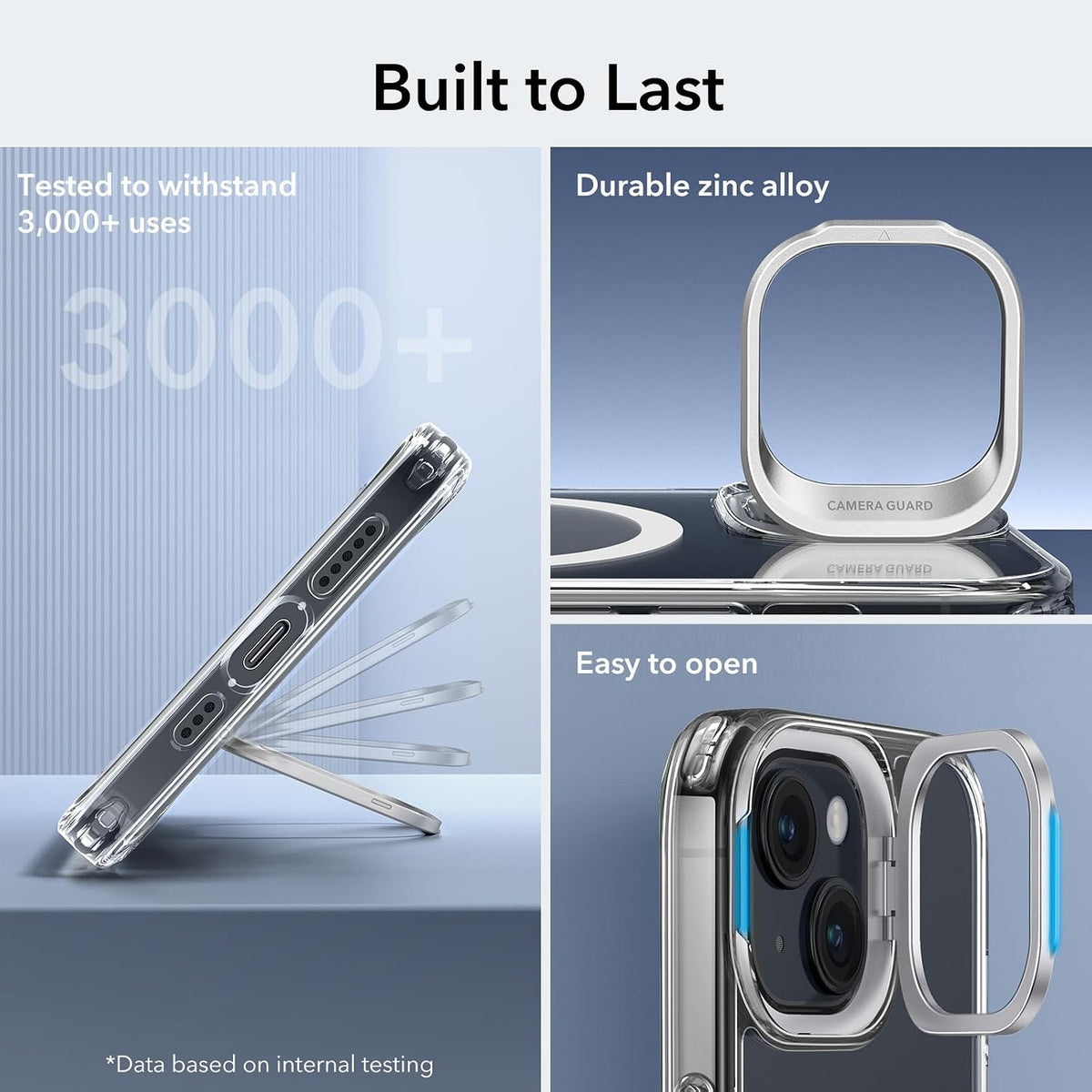 ESR Classic Hybrid for iPhone 18 Pro Max/17 Pro Max Case with Flex Stand