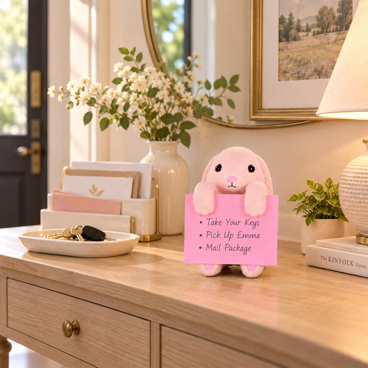 Dog Pop-Up Sticky Note Dispenser for 3x3 in Notes, Black & White