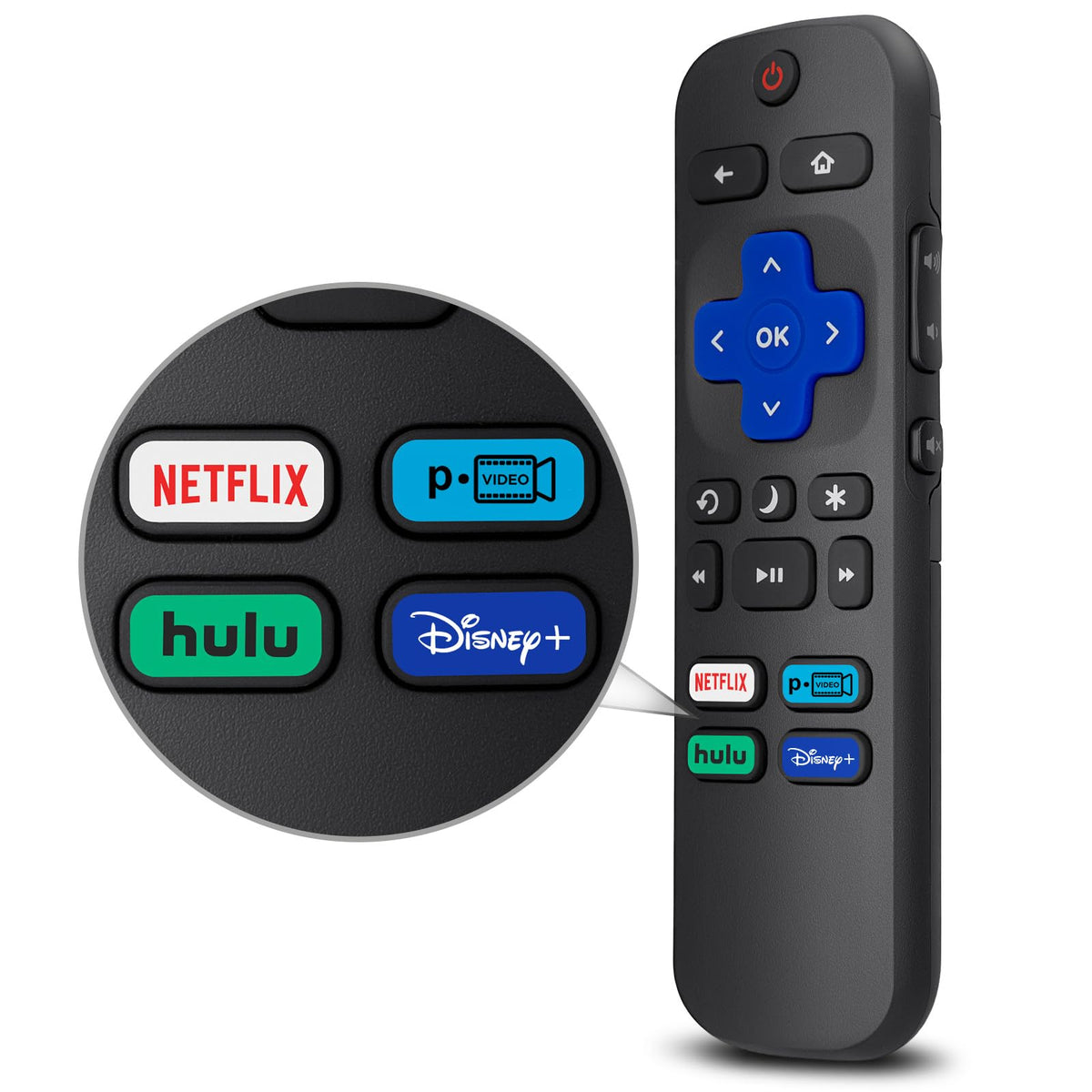 Replacement Remote Control for Hisense Smart Google TV，for Hisense UHD 4K ULED Google TVs