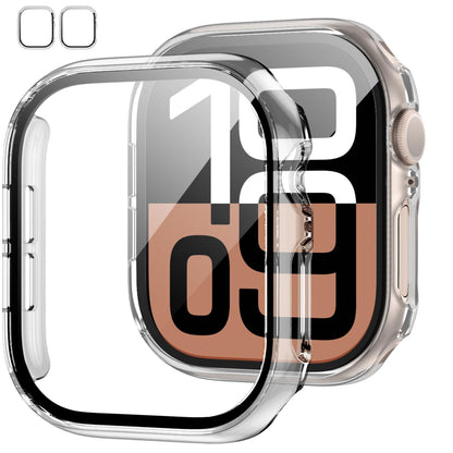 JZK Screen Protector Case for Apple Watch Series 11/10 42mm,Carbon Fibre
