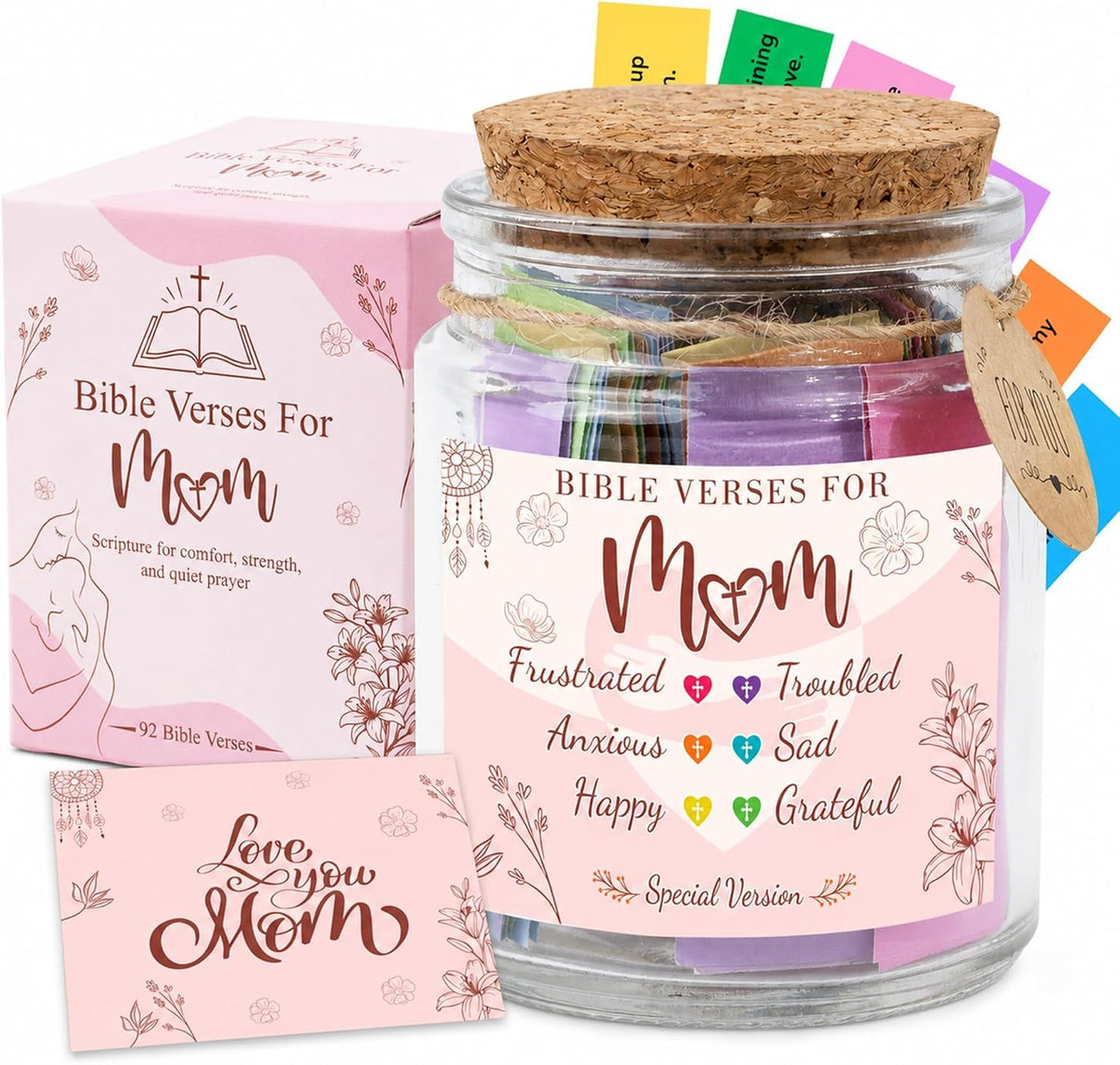 Read This When Bible Verses Jar – Birthday Gifts for Women, Christian Gifts, Christmas Gift for Women, Gift for Mom from Daughter