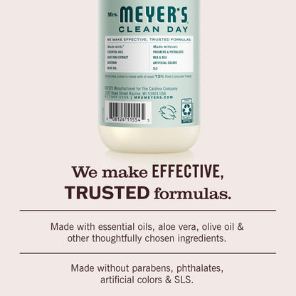 MRS. MEYER'S CLEAN DAY Liquid Hand Soap, Lemon Verbena, 12.5 fl oz, 3 Pack
