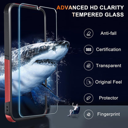 for Samsung Galaxy S24 FE Case, Full Body Heavy Duty Cover, Black Matte