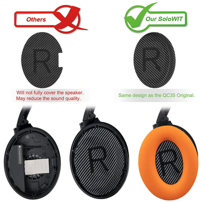 Earpads for Bose QC35 & QC35 ii - Black