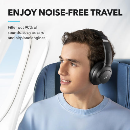soundcore by Anker Q20i Hybrid Active Noise Cancelling Headphones, Black