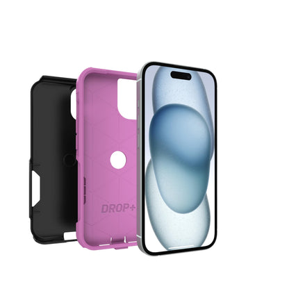 OtterBox iPhone 17e, 16e, 15, 14, & 13 Commuter Series Case - Black, Slim & Tough, Pocket-Friendly, with Port Protection - Thin & Protective iPhone Case, Dual-Layer, Impact Absorbing iPhone Case