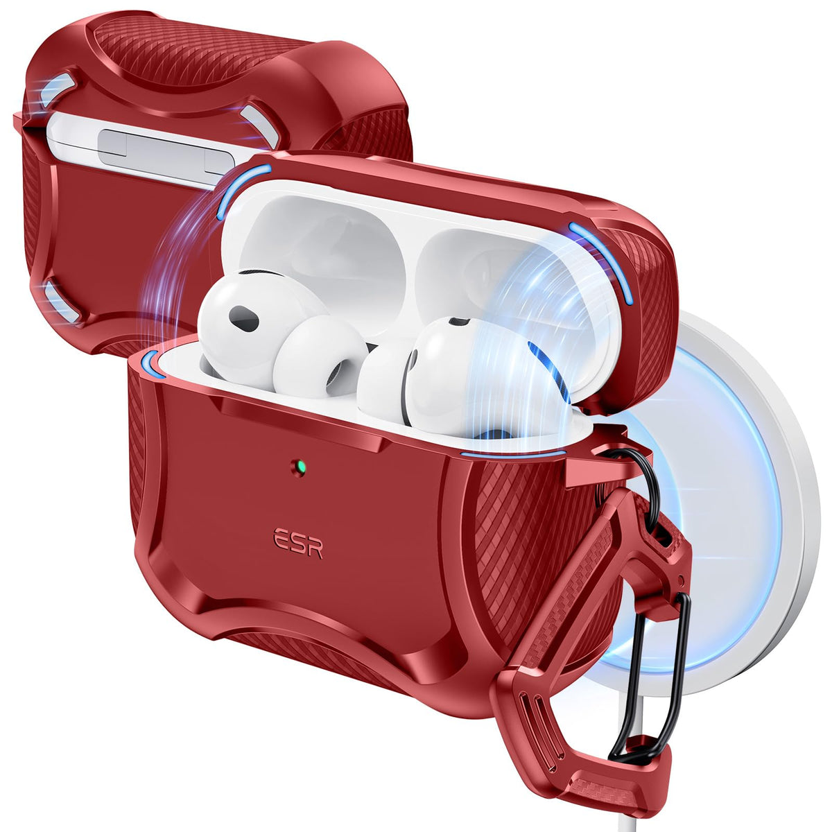 ESR for AirPods Pro 2 Case, Compatible with MagSafe, Cyber Series, Black