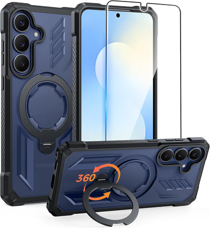 FNTCASE for iPhone 17 Case with 360 Spin Magnetic Stand
