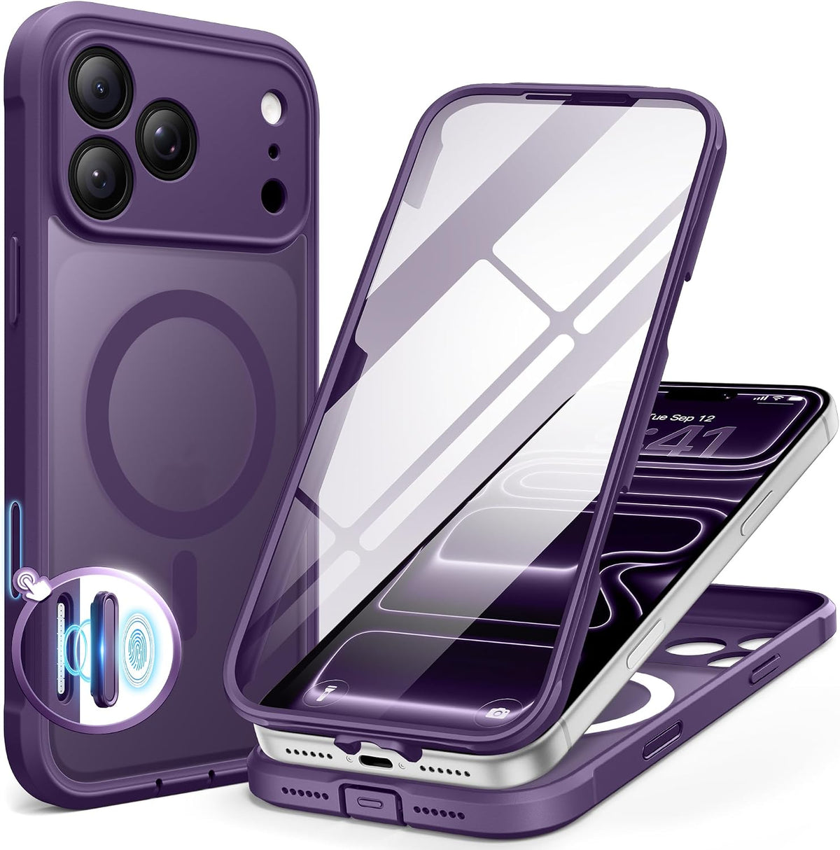 BERFY for iPhone 16 Pro Max Case, Fit for MagSafe