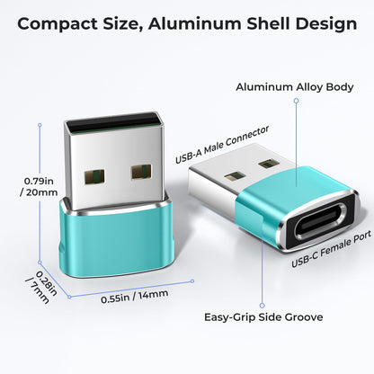 Basesailor USB to USB C Adapter,USBC Female to USB A Male Charger Adapter