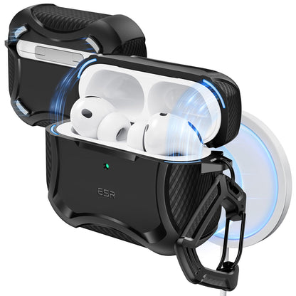ESR for AirPods Pro 2 Case, Compatible with MagSafe, Cyber Series, Black