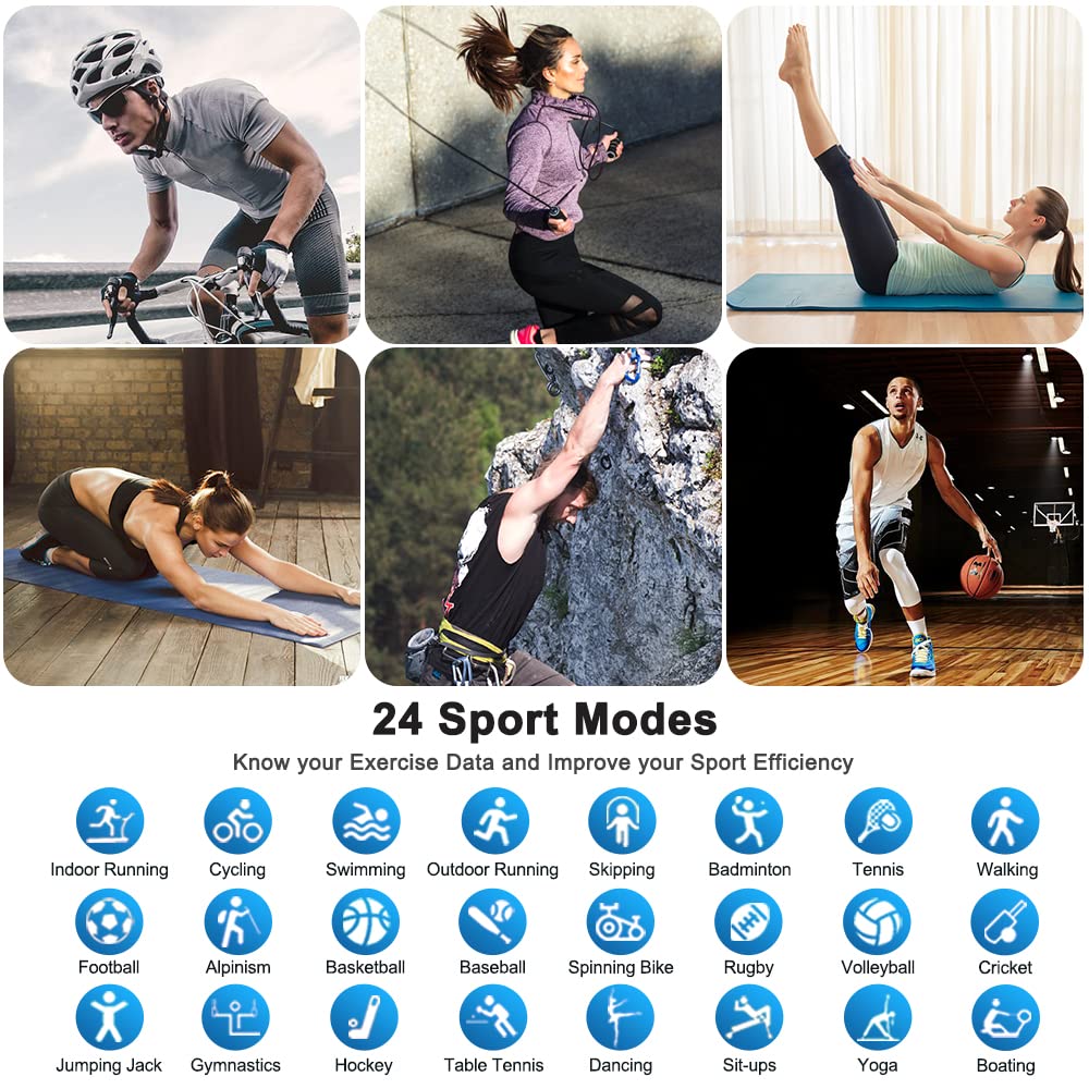 Motast Smart Watch, Fitness Tracker 1.69'' HD for Men Women,
