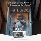 eufy Baby Monitor E21, 4K UHD Camera, 5" 720p Screen, No Wi-Fi