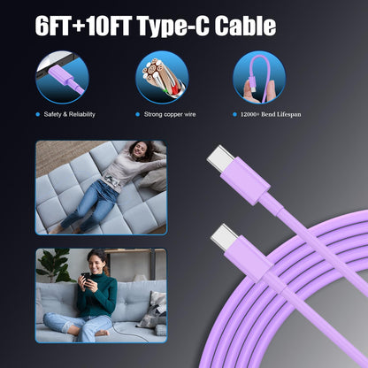Type C Charger Fast Charging,4Pack 25W Super USB C Fast Charger Block