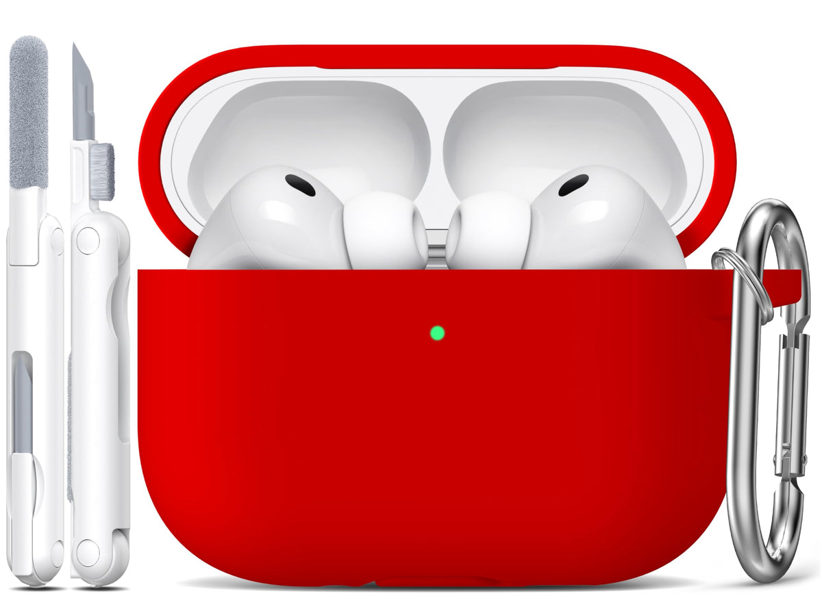 R-fun for AirPods 2nd/1st Case Silicone Cover, Banana Violet