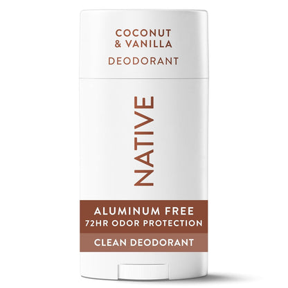 Native Aluminum-Free Deodorant for Women & Men, Coconut & Vanilla, 2.65oz
